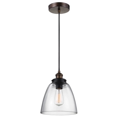 BASKIN B lampa wisząca Aged Brass Dark Weathered Zinc Feiss Elstead lighting FE/BASKIN/P/B BR